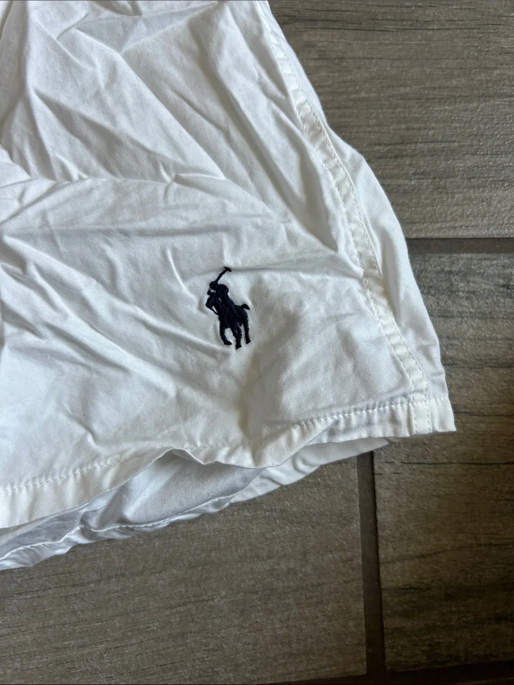 Polo by Ralph Lauren White Men's Boxer Shorts with Navy Logo